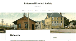 Desktop Screenshot of pattersonhistoricalsociety.org